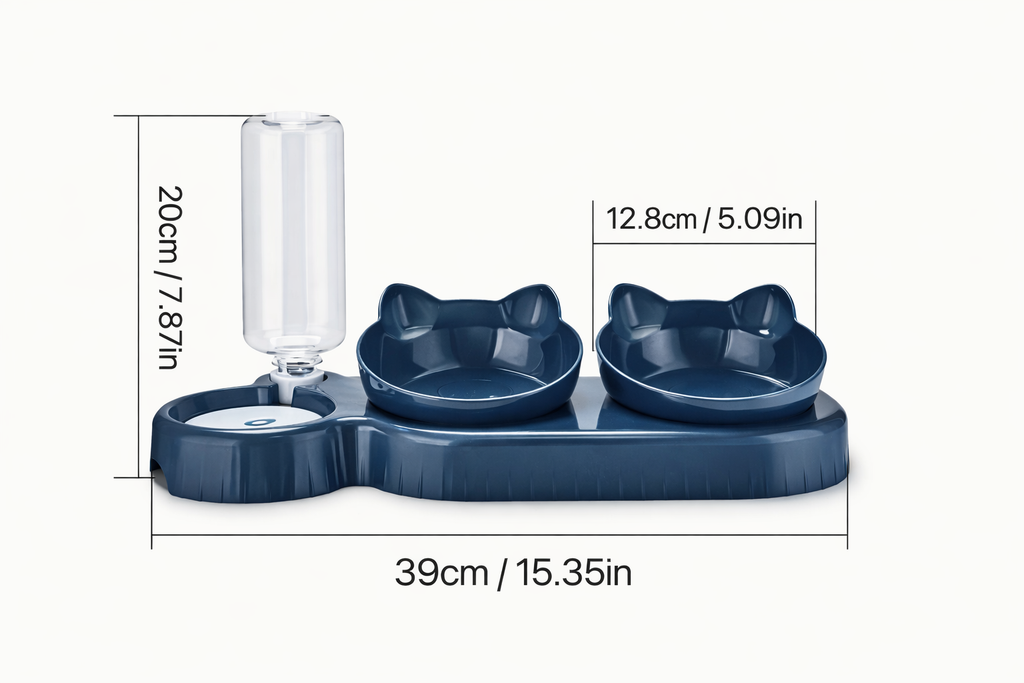 WhiskerCare™ - Die Ergonomische Futter- und Trinkstation 🐾