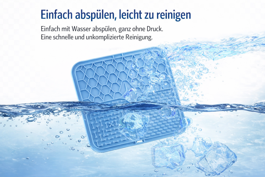 LickiRelax™ Schleckmatte mit Anti-Rutsch-Saugknöpfen