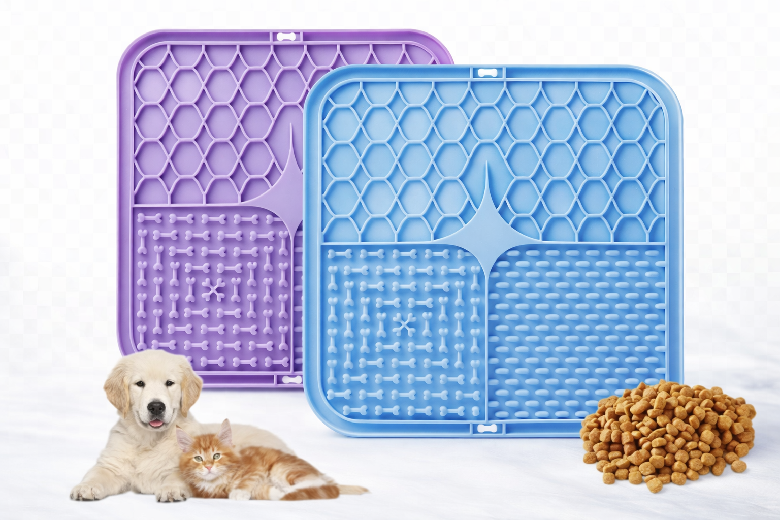 LickiRelax™ Schleckmatte mit Anti-Rutsch-Saugknöpfen