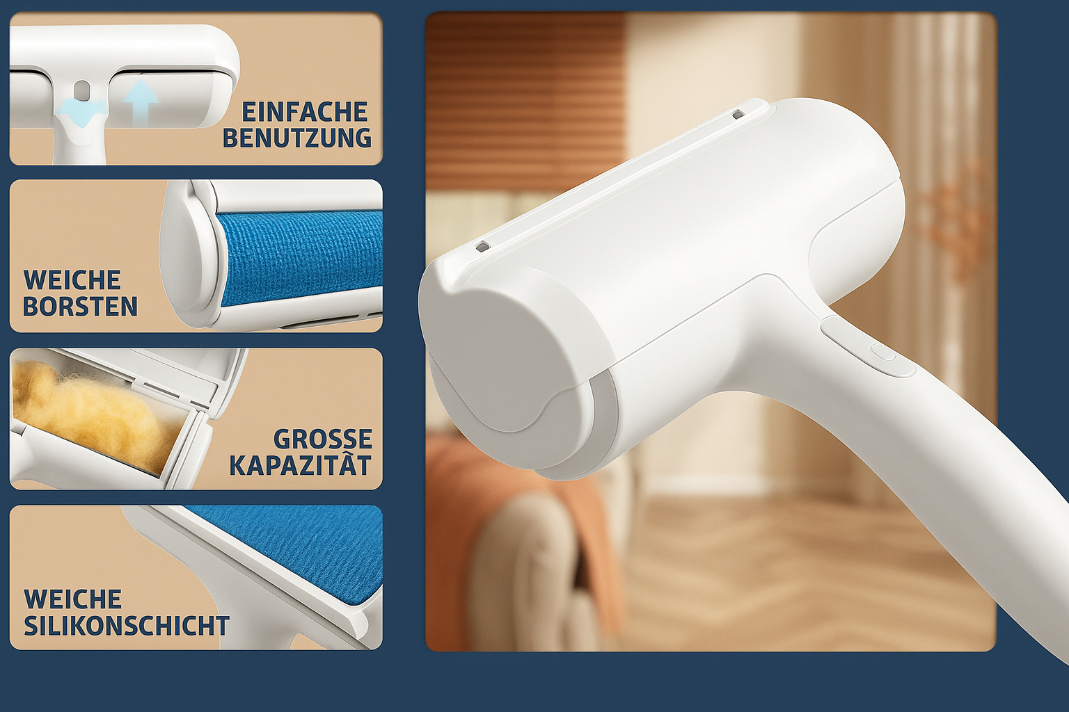 🐾 FellFrei CleanRoll – Die smarte Lösung gegen Tierhaare