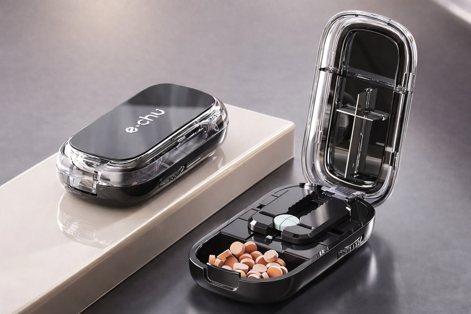 PillEase Duo 💊🐾– Die smarte Lösung zum Teilen & Aufbewahren von Tabletten