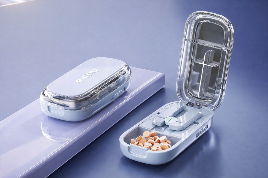 PillEase Duo 💊🐾– Die smarte Lösung zum Teilen & Aufbewahren von Tabletten