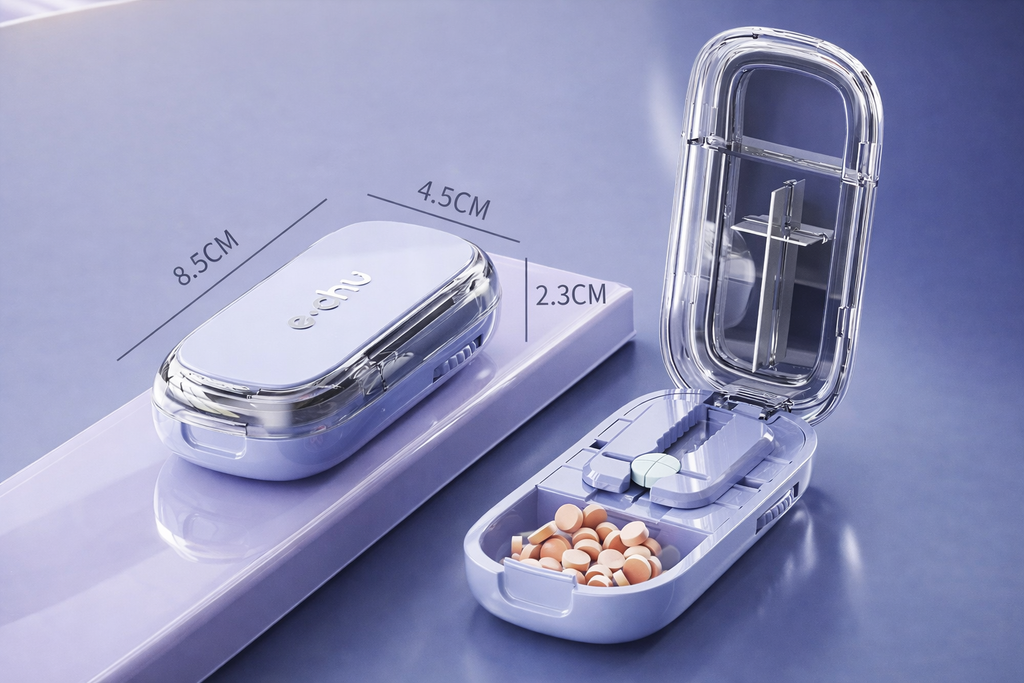 PillEase Duo 💊🐾– Die smarte Lösung zum Teilen & Aufbewahren von Tabletten