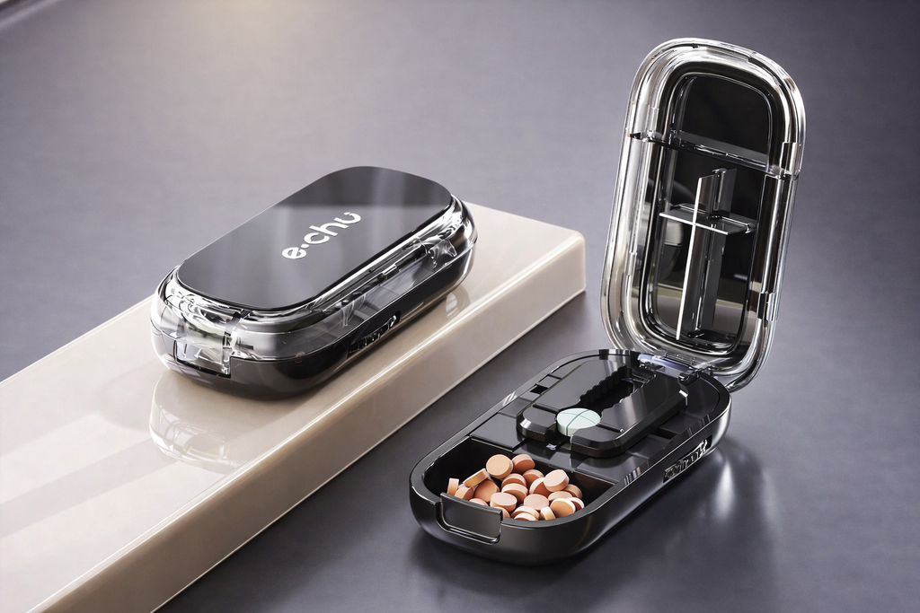 PillEase Duo 💊🐾– Die smarte Lösung zum Teilen & Aufbewahren von Tabletten