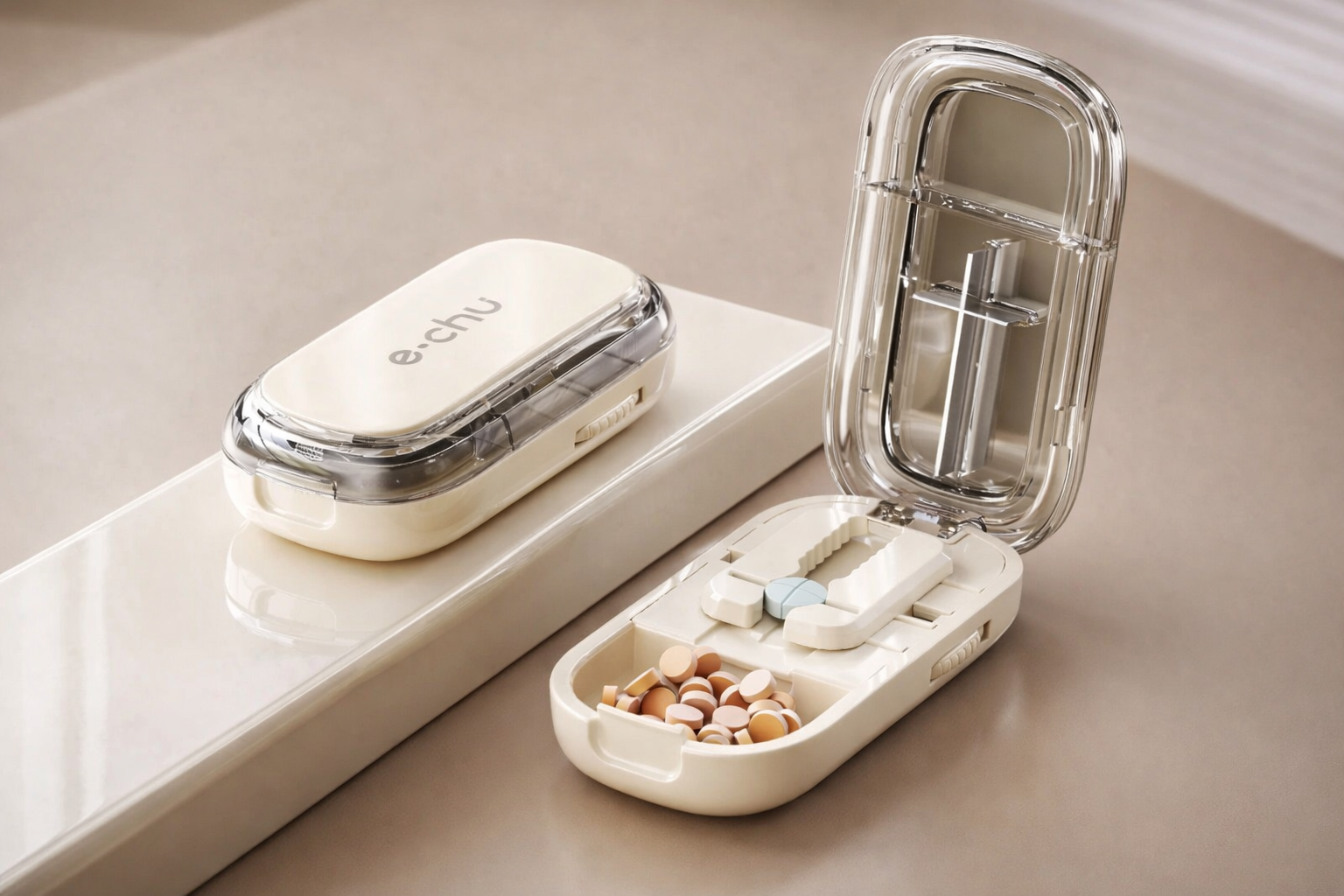 PillEase Duo 💊🐾– Die smarte Lösung zum Teilen & Aufbewahren von Tabletten