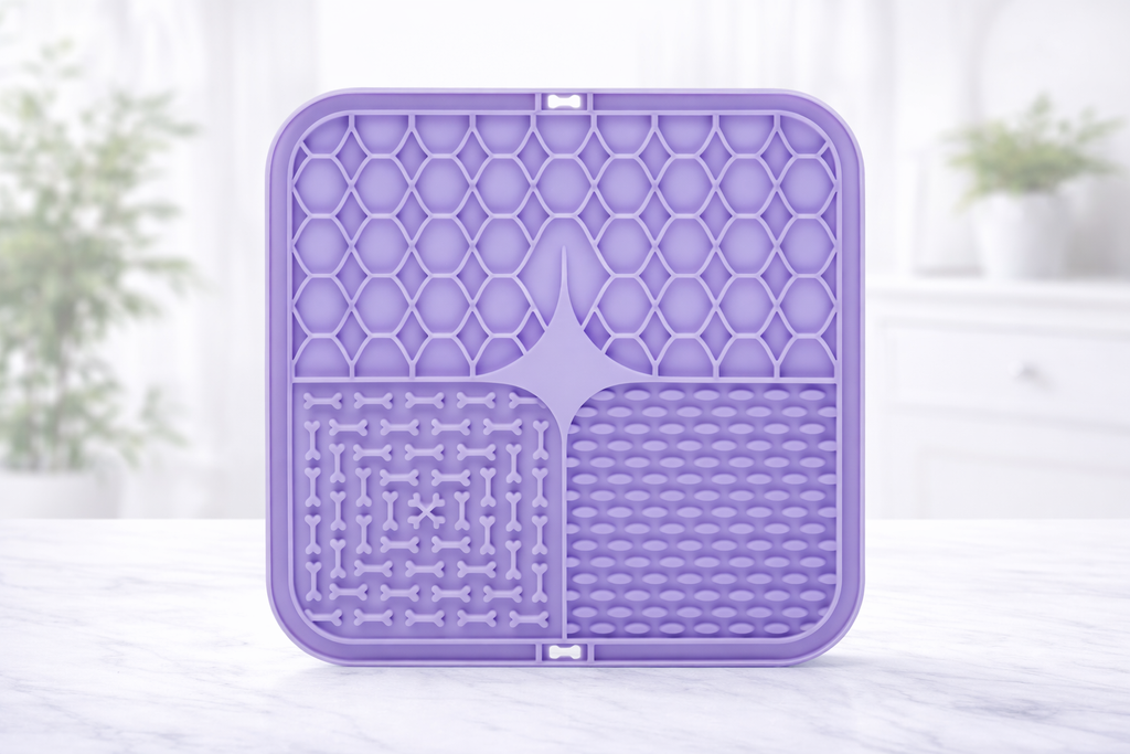 LickiRelax™ Schleckmatte mit Anti-Rutsch-Saugknöpfen