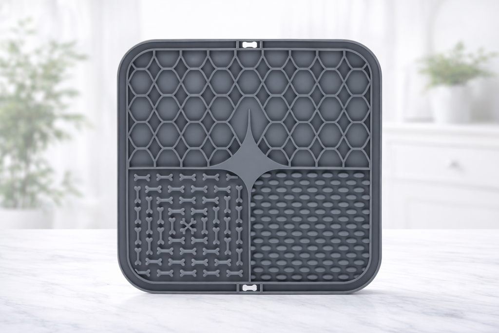 LickiRelax™ Schleckmatte mit Anti-Rutsch-Saugknöpfen