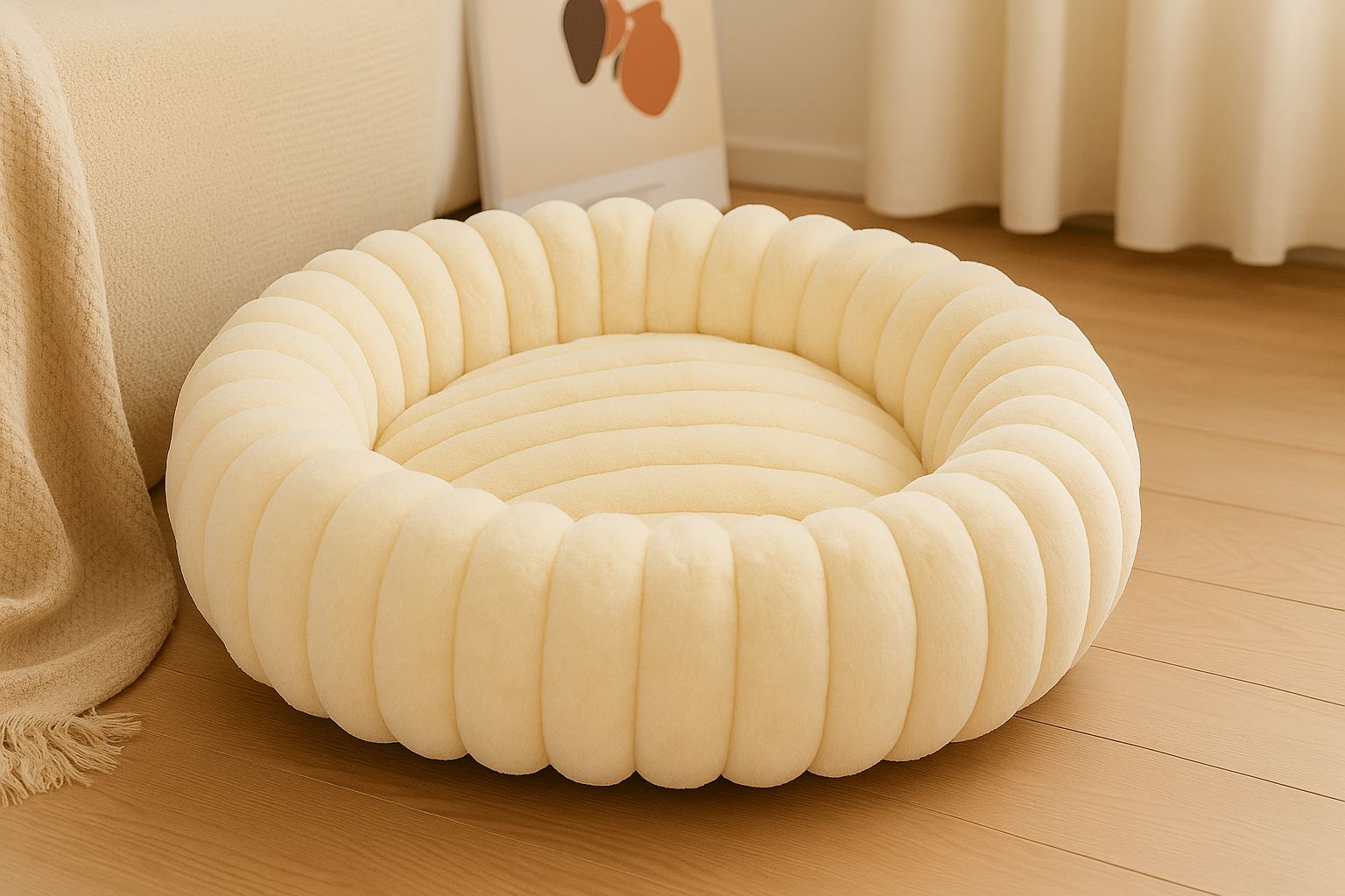 🌸 CozyBloom – Anti-Stress Kuschel-Hundebett für Geborgenheit & Tiefenentspannung